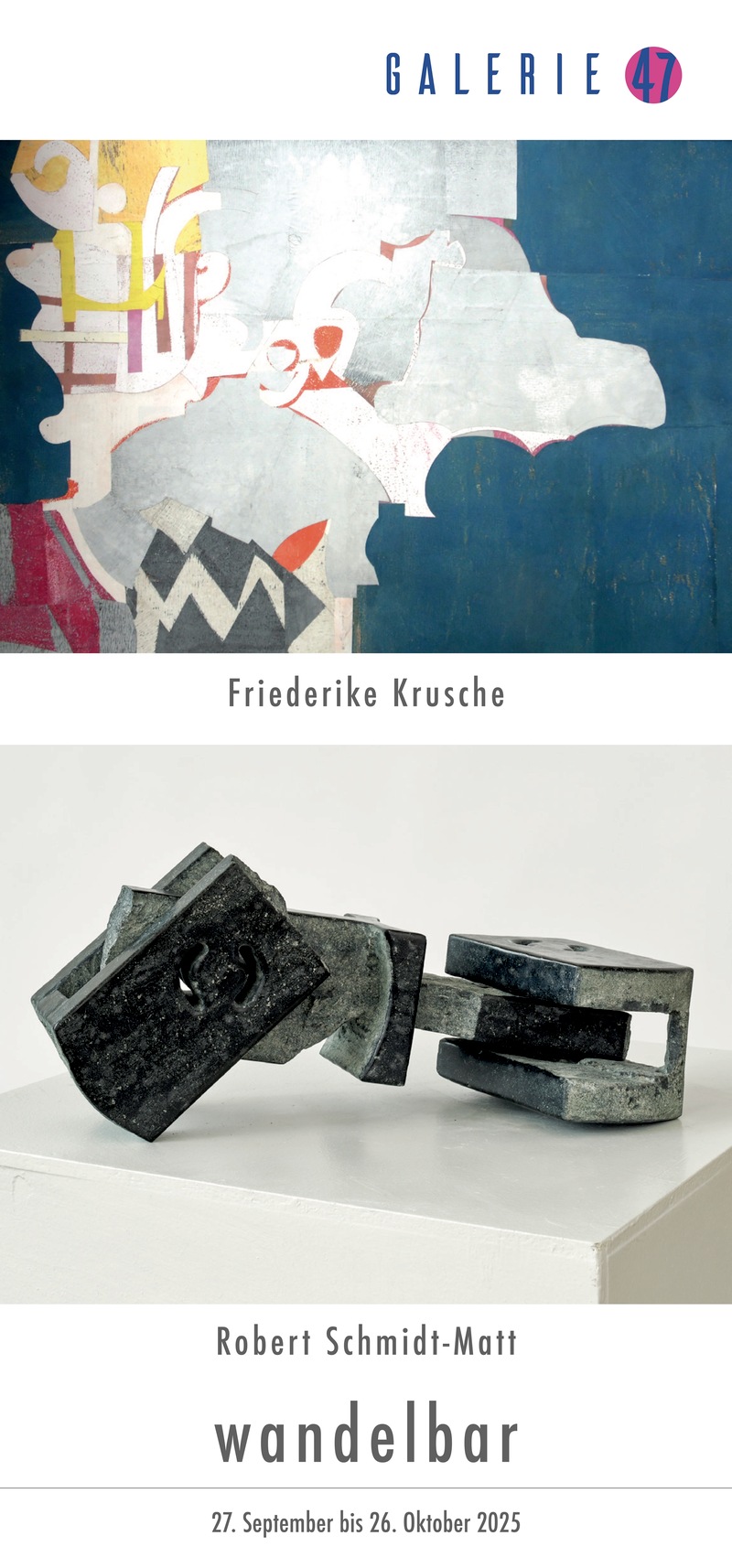 Ausstellung „wandelbar“ in der Kommunalen Galerie 47, Hohen Neuendorf Ausstellung „wandelbar“ in der Kommunalen Galerie 47, Hohen Neuendorf