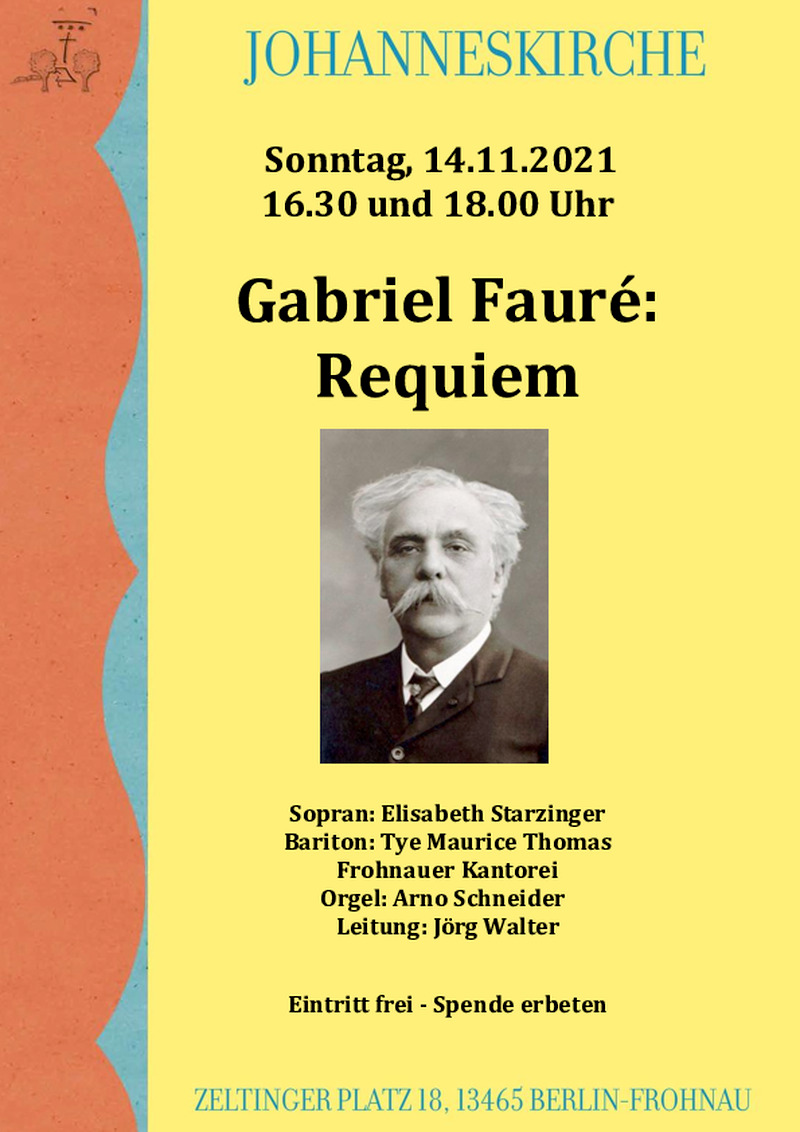Gabriel Faurés – Arie in der Johanneskirche, Hohen Neuendorf Gabriel Faurés – Arie in der Johanneskirche, Hohen Neuendorf