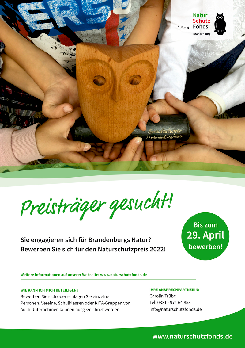 Brandenburger Naturschutzpreis 2022, Hohen Neuendorf Brandenburger Naturschutzpreis 2022, Hohen Neuendorf