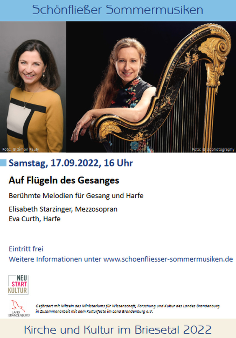Konzert mit Eva Curth und Elisabeth Starzinger, Hohen Neuendorf