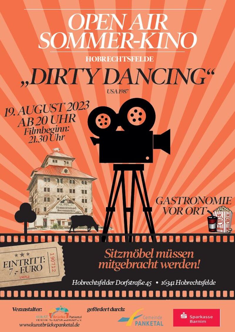 „Dirty Dancing“ im „Open Air Sommer-Kino“, Hohen Neuendorf „Dirty Dancing“ im „Open Air Sommer-Kino“, Hohen Neuendorf
