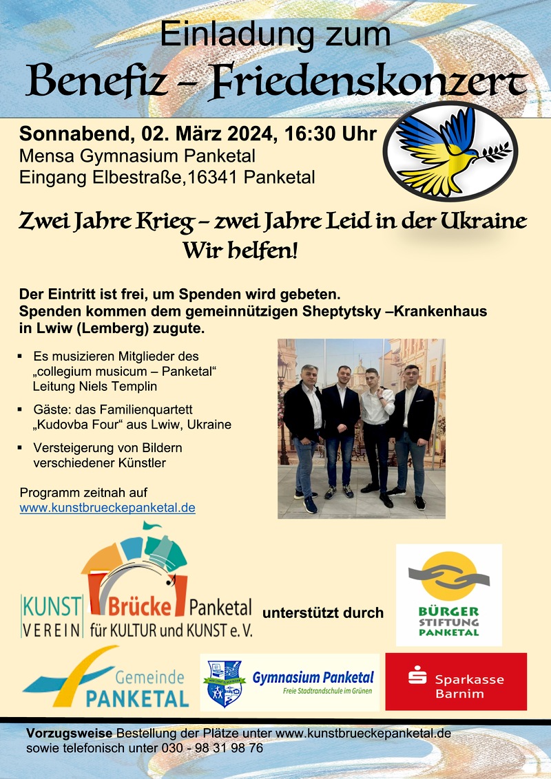 Benefizkonzert für die Ukraine, Hohen Neuendorf Benefizkonzert für die Ukraine, Hohen Neuendorf