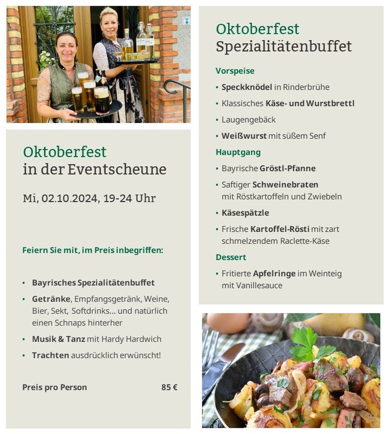 Zweites Oktoberfest im Forsthaus am Schloss Sommerswalde, Hohen Neuendorf Zweites Oktoberfest im Forsthaus am Schloss Sommerswalde, Hohen Neuendorf