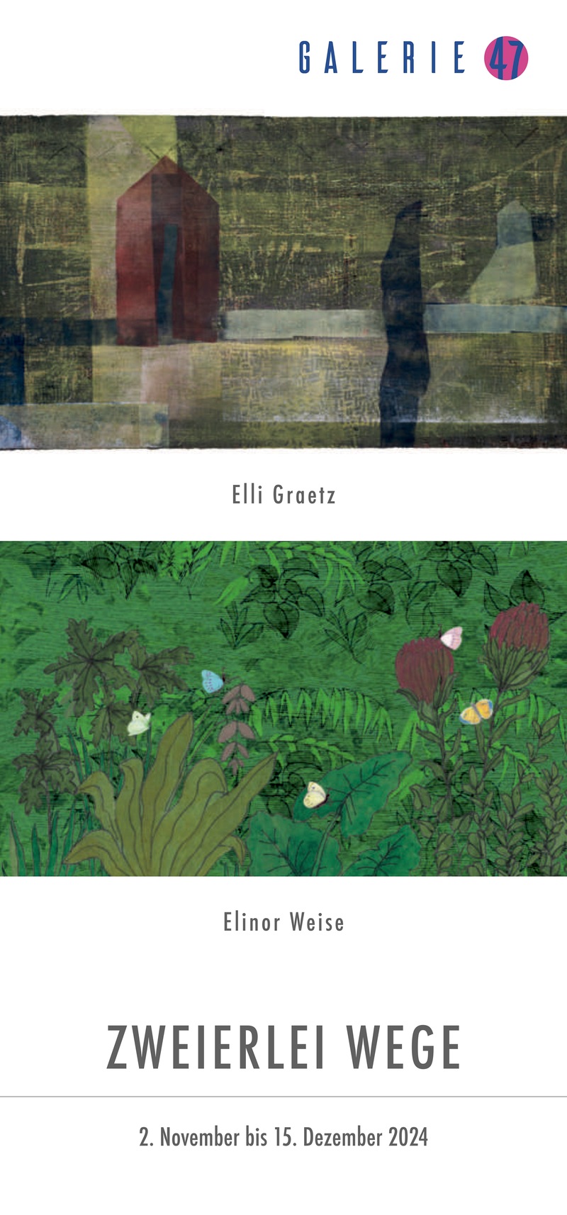 Ausstellungseröffnung in der Galerie 47: Kunst im Dialog von Elli Graetz und Elinor Weise, Hohen Neuendorf Ausstellungseröffnung in der Galerie 47: Kunst im Dialog von Elli Graetz und Elinor Weise, Hohen Neuendorf