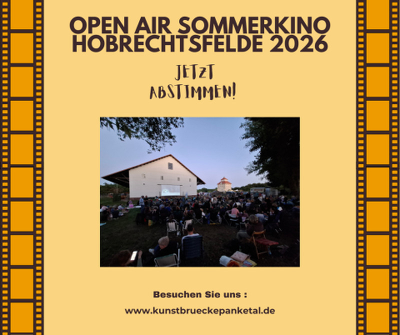 Abstimmung für das Open-Air-Sommerkino 2026, Hohen Neuendorf Abstimmung für das Open-Air-Sommerkino 2026, Hohen Neuendorf